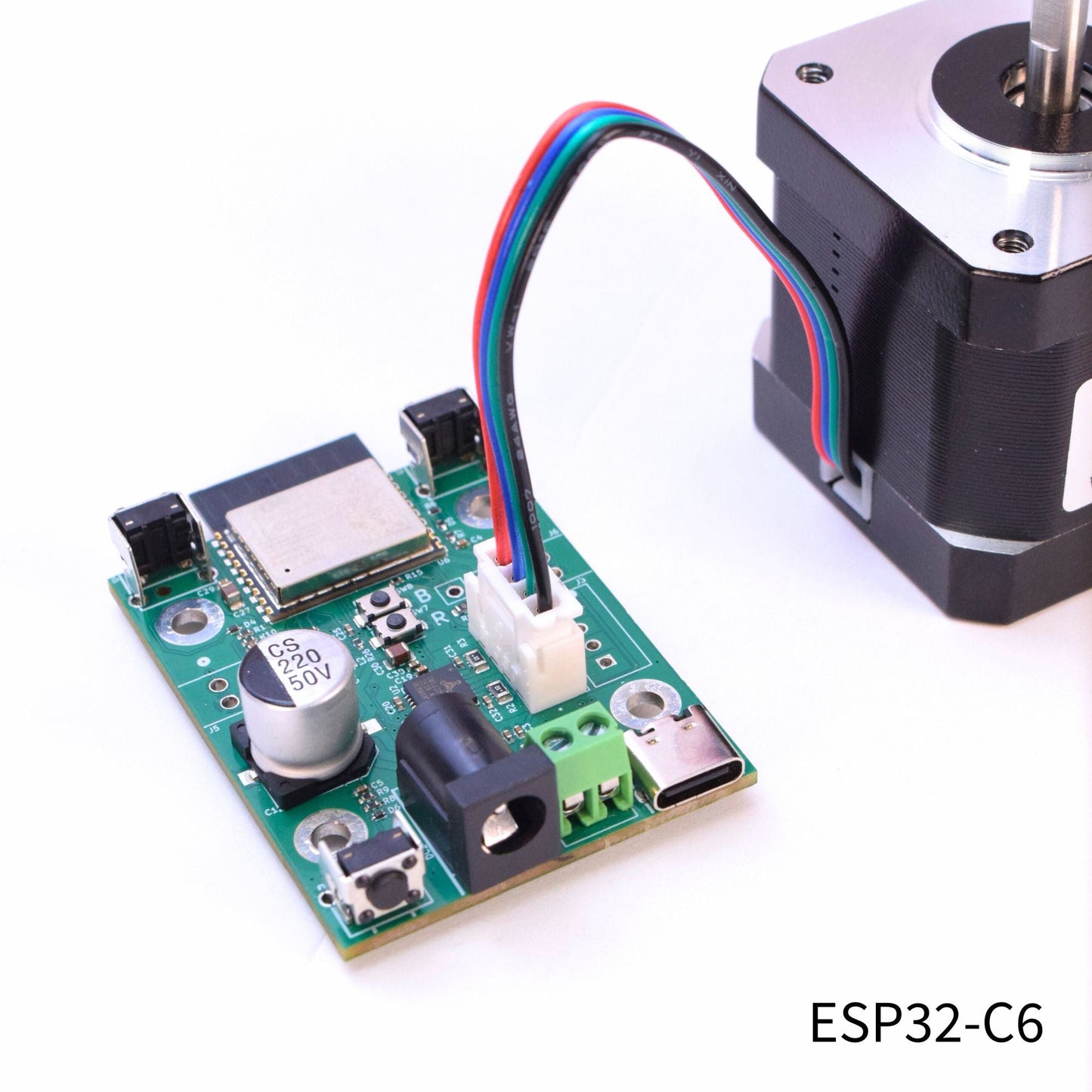 VAL3101 WiFi/Thread/Zigbee stepper controller with AS5600 encoder (VAL3100 board shown)